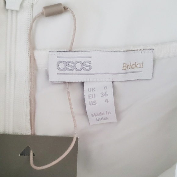 NWT ASOS EDITION floral embroidered mesh full skirt Size 4 - Picture 7 of 7